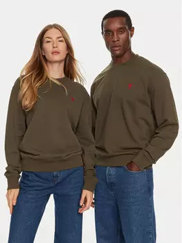 Толстовка обычного кроя Ami Paris, коричневый