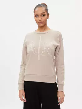 Толстовка обычного кроя Armani Exchange, бежевый