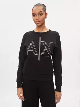 Толстовка обычного кроя Armani Exchange, черный