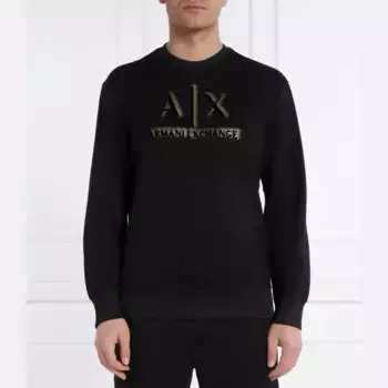 Толстовка обычного кроя Armani Exchange, черный