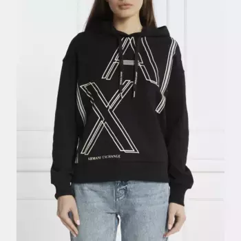 Толстовка обычного кроя Armani Exchange, черный