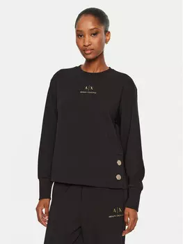 Толстовка обычного кроя Armani Exchange, черный