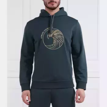 Толстовка обычного кроя Armani Exchange, зеленый