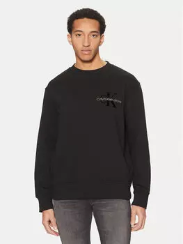Толстовка обычного кроя Bristle Monologo J30J327105 Calvin Klein Jeans, черный