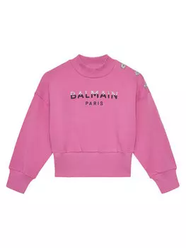 Толстовка обычного кроя BV4A90-Z0081 Balmain, розовый
