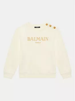 Толстовка обычного кроя BV4B10-Z0081 102 Balmain, экрю