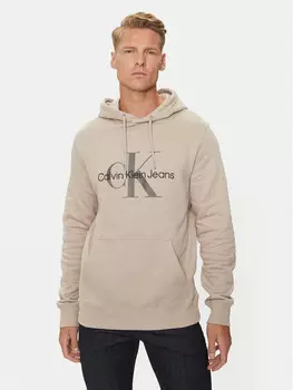 Толстовка обычного кроя Calvin Klein Jeans, бежевый