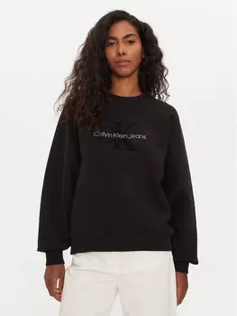 Толстовка обычного кроя Calvin Klein Jeans, черный