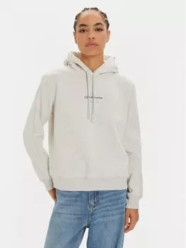 Толстовка обычного кроя Calvin Klein Jeans, серый