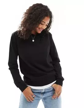 Толстовка обычного кроя черного цвета ASOS DESIGN