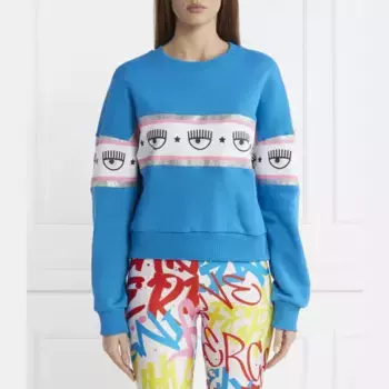 Толстовка обычного кроя Chiara Ferragni, синий