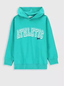 Толстовка обычного кроя Coccodrillo, бирюзовый