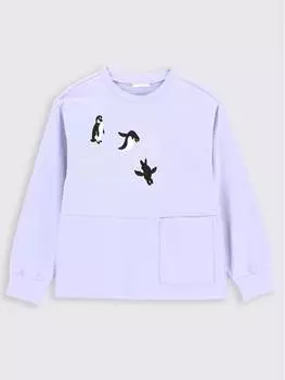 Толстовка обычного кроя Coccodrillo, фиолетовый