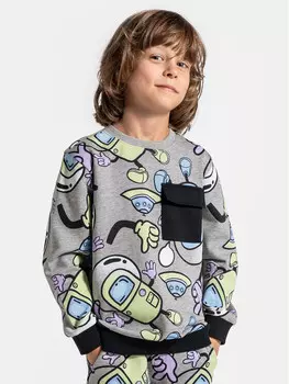 Толстовка обычного кроя Coccodrillo, серый