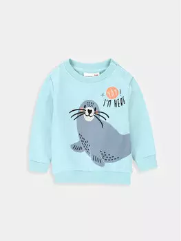 Толстовка обычного кроя Coccodrillo, синий