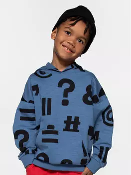 Толстовка обычного кроя Coccodrillo, синий