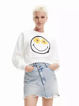 Толстовка обычного кроя Desigual, экрю