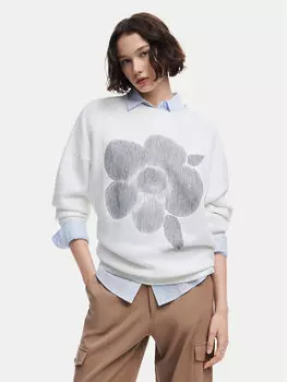 Толстовка обычного кроя Desigual, экрю