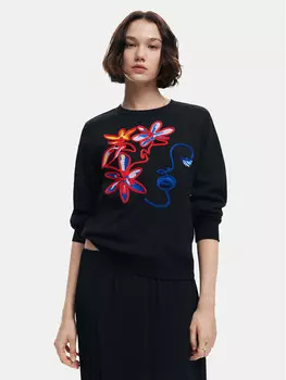 Толстовка обычного кроя Desigual, черный