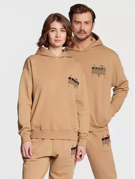 Толстовка обычного кроя Diadora, коричневый