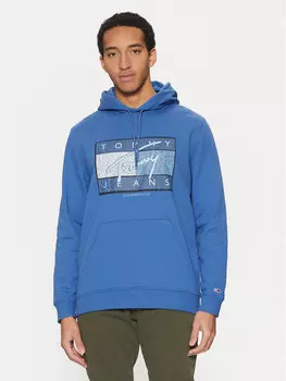 Толстовка обычного кроя Dna Flag Twist DM0DM21100 Tommy Jeans, синий