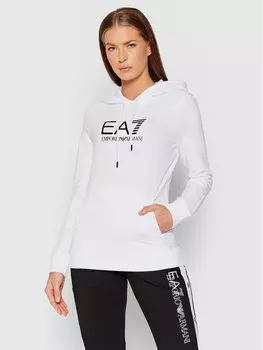 Толстовка обычного кроя Ea7 Emporio Armani, белый