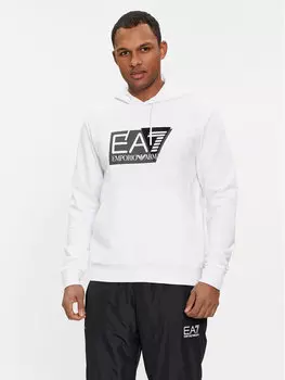 Толстовка обычного кроя Ea7 Emporio Armani, белый