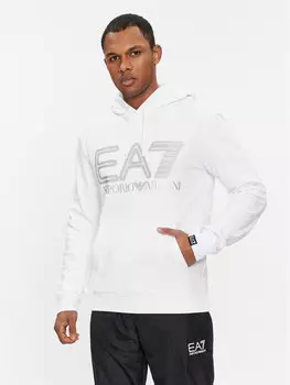 Толстовка обычного кроя Ea7 Emporio Armani, белый