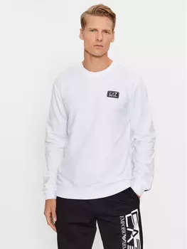 Толстовка обычного кроя Ea7 Emporio Armani, белый