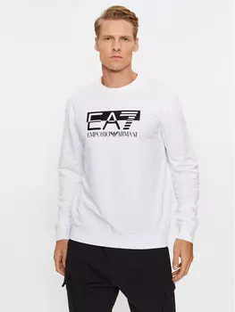 Толстовка обычного кроя Ea7 Emporio Armani, белый