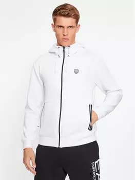 Толстовка обычного кроя Ea7 Emporio Armani, белый