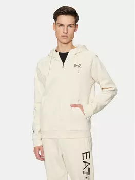 Толстовка обычного кроя Ea7 Emporio Armani, бежевый