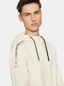 Толстовка обычного кроя Ea7 Emporio Armani, бежевый