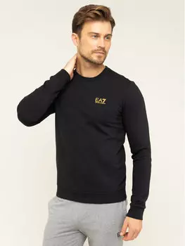 Толстовка обычного кроя Ea7 Emporio Armani, черный