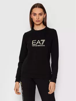 Толстовка обычного кроя Ea7 Emporio Armani, черный