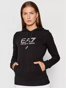 Толстовка обычного кроя Ea7 Emporio Armani, черный
