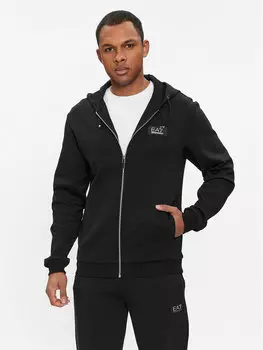 Толстовка обычного кроя Ea7 Emporio Armani, черный