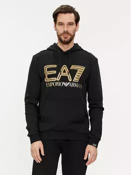 Толстовка обычного кроя Ea7 Emporio Armani, черный