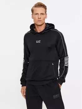 Толстовка обычного кроя Ea7 Emporio Armani, черный