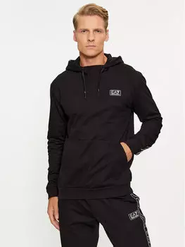 Толстовка обычного кроя Ea7 Emporio Armani, черный