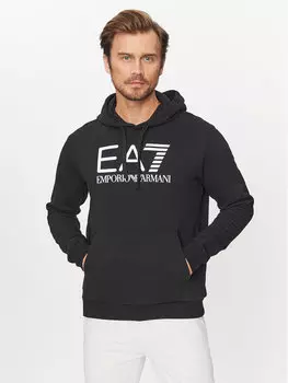Толстовка обычного кроя Ea7 Emporio Armani, черный