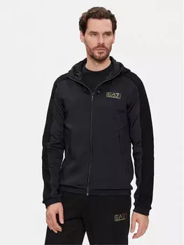 Толстовка обычного кроя Ea7 Emporio Armani, черный