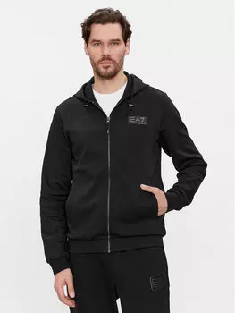 Толстовка обычного кроя Ea7 Emporio Armani, черный