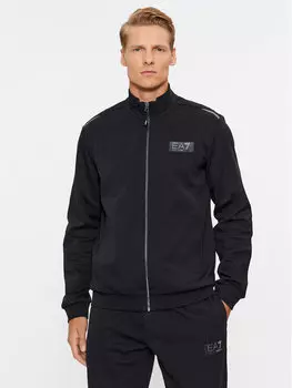 Толстовка обычного кроя Ea7 Emporio Armani, черный