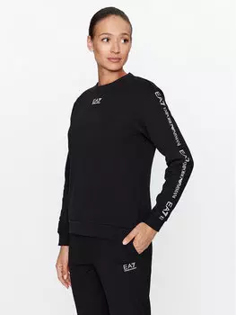 Толстовка обычного кроя Ea7 Emporio Armani, черный
