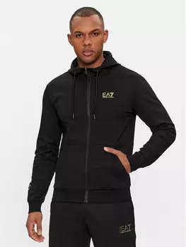 Толстовка обычного кроя Ea7 Emporio Armani, черный