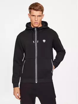Толстовка обычного кроя Ea7 Emporio Armani, черный