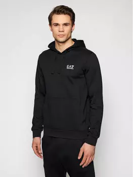 Толстовка обычного кроя Ea7 Emporio Armani, черный