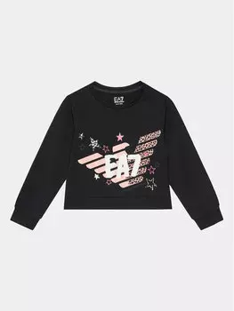 Толстовка обычного кроя Ea7 Emporio Armani, черный