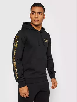 Толстовка обычного кроя Ea7 Emporio Armani, черный